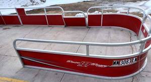 lot 74 image: Used Pontoon Deck Panels from an 18-foot Sun Tracker Pontoon