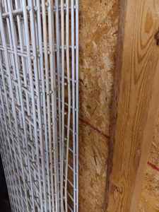lot 94 image: Seven White Retail Metal Display Grid Wall for Clothing, Signage, andor Scenery Display - Measuring 24-inches wide X 6-feet tall