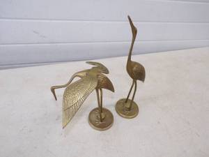 Solid Brass water birds