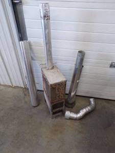 Fish House Wood Stove with Pipe