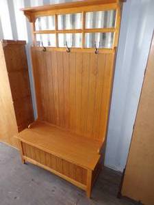 Entryway Coat rack with bench and storage