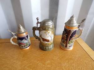 3 Beer Flasks