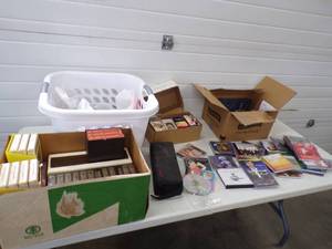8 Track Tapes including Elvis, Cassette Tapes and CDs