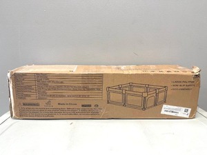 lot 107 image: Todale IndoorOutdoor Grey Baby Playpen for Babies and Toddlers with Soft Breathable Mesh