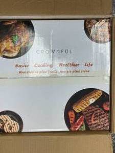 lot 130 image: CROWNFUL 10.6 Quart Air Fryer Large Convection Toaster Oven with Digital LCD Touch Screen