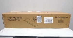 lot 135 image: EUREKA ERGONOMIC Height Adjustable Black Under Desk Mouse & Keyboard Tray