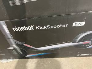 lot 63 image: Ninebot Gray & Black E22 Electric KickScooter