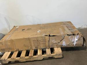 lot 65 image: Montour Line  Stainless Steel 18 Post Vertical Stanchion Storage Cart