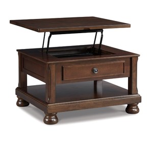 lot 73 image: Signature Design by Ashley Porter burnished finish Lift Top Coffee Table