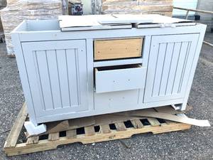 lot 160 image: Home Decorators Collection Harrisford Light Gray Vanity Base