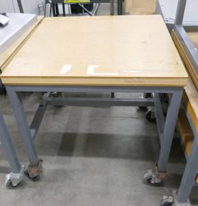 Nice rolling work tablebench - 30x30 x 29 12 tall