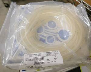 FOUR new Cole Parmer 25 ft long packages of tubing ID .25 inch OD .438 inch
