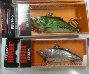 6 Rapala Silver and 6 Baby Bass