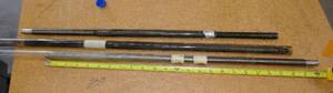 3 linear slide ball screws, 2 used, 1 new, all approx same length