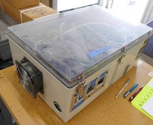 Electrical enclosure with fans, Advanced servo drive, relays, wiring