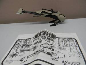 VINTAGE 1983 KENNER STAR WARS SPEEDER BIKE RACER & BOX - FANTASTIC ORIGINAL PIECE - SEE PICTURES