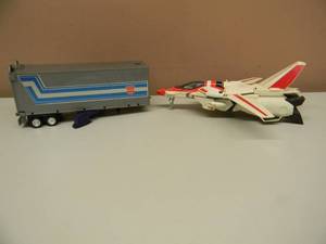 RARE - VINTAGE 1985 JETFIRE MATSUSHIRO TRANSFORMER - AWESOME PIECE & Vintage Optimus Prime TRAILER ONLY 1980 G1 Transformers Takara Co - GREAT PIECE - SEE PICTURES
