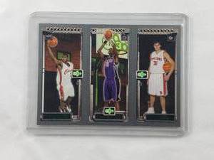 lot 8 image: Lebron James, Chris Bosh, Darko Milicic Rookie Topps #s 111, 114, 112