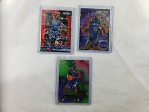 lot 11 image: Lot of 3 Kevin Garnett Cards 2018-19 Panini Prizm #235, Fleer 96-97 Crystal Ball #269, NBAHoops Rookie #272
