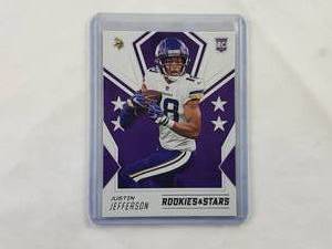 lot 33 image: Justin Jefferson Rookie Panini Rookies & Stars #122