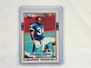 lot 34 image: Thurman Thomas Super Rookie Card Topps #45