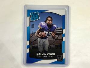 lot 38 image: Dalvin Cook Donruss Rated Rookie #343