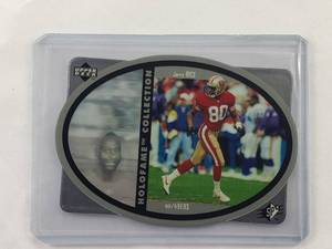 lot 45 image: Jerry Rice Upper Deck SPx Holograph Holofame Collection Hx5