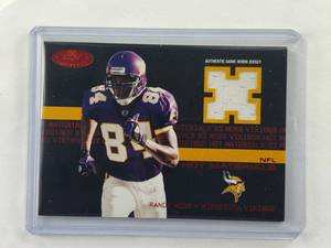lot 47 image: Randy Moss Hot Prospects 2003 Fleer Relic HM-RM