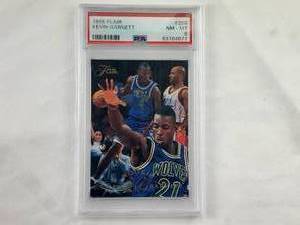 lot 58 image: Kevin Garnett Rookie 1995 Fleer Flair #206 PSA NM - MT 8