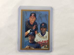 lot 65 image: David Ortiz, Richie Sexson, Daryle Ward Rookie Topps Prospects No. 257