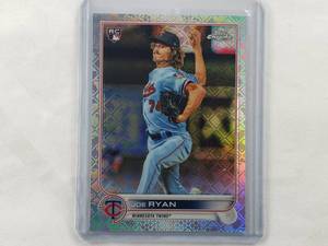 lot 77 image: Joe Ryan Rookie Logoman Refractor Topps Chrome 57 MLB Mega