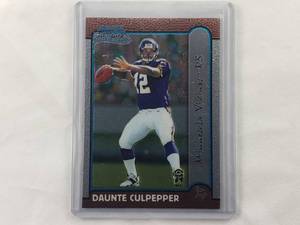 lot 78 image: Daunte Culpepper Bowman Chrome Rookie Card No. 166