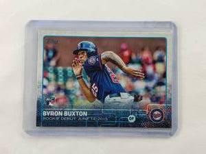 lot 81 image: Byron Buxton Rookie Debut Topps Update Series US136