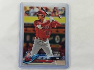 lot 83 image: Shohei Ohtani Topps Rookie Debut US285 Update Series