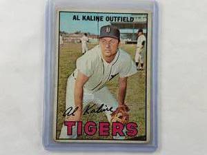 lot 96 image: Al Kaline 1967 Topps No. 30