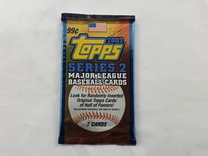 lot 110 image: Lot of 2 2002 Topps Series 2 Major League Baseball Cards Unopened Pack