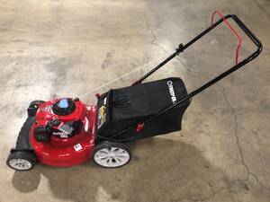 21in. 140cc Briggs & Stratton Gas Push Lawn Mower with Rear bag and Mulching Kit Included by Troy-Bilt Customer Returns See Pictures