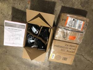 4 in. Caster Kit for Heavy Duty Welded Steel Garage Base Cabinets by Husky  Customer Returns See Pictures
