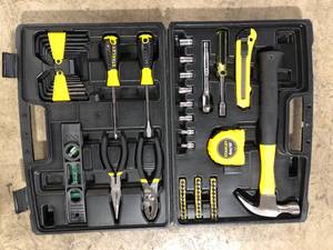 Home Tool Kit (65-Piece) by Stanley Customer Returns See Pictures