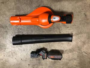 20V MAX 130 MPH 100 CFM Cordless Battery Powered Handheld Leaf Blower Kit with (1) 2Ah Battery & Charger by BLACKDECKER  Customer Returns See Pictures