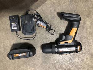 Power Share 20-Volt Lithium-Ion Cordless 38 in. 2-Speed Drill Driver (Battery and Charger Included) by Worx  Customer Returns See Pictures