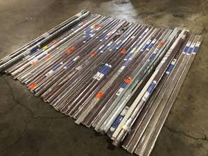 Lot of Assorted Brick 0.31 in. T x 2 in. W x 78.7 in. L Vinyl 4-in-1 Molding by PERFORMANCE ACCESSORIES   Customer Returns See Pictures