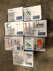 Lot of Mixed Kitchen Faucets by Moen Customer Returns See Pictures