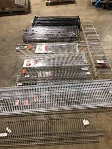 Pallets of Assorted Metal Shevlving Items Customer Returns See Pictures