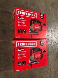 2 Lots of CRAFTSMAN 6-Amp Variable Speed Keyed Corded Jigsaw  Customer Returns See Pictures