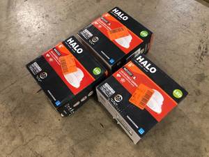 3 Lots of RA 6 in. Selectable CCT New Construction or Remodel Canless Recessed Adjustable Gimbal Integrated LED Kit by Halo    Customer Returns See Pictures
