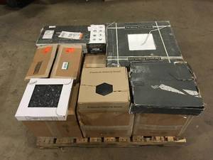 lot 27 image: Pallet of Mixed Ceramic Flooring Various Models and Conditions  Customer Returns See Pictures