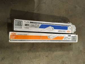 lot 42 image: 2 Lots of 12 ft. x 400 ft. Clear 0.7 mil. Plastic Sheeting by HDX Customer Returns See Pictures