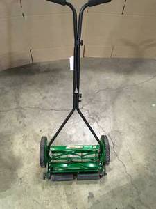 lot 43 image: Scotts 16 in. Manual Walk Behind Push Reel Lawn Mower by Scotts Customer Returns See Pictures