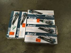 lot 49 image: Lot of 14 in. Ceramic and Porcelain Tile Cutter by Anvil  Customer Returns See Pictures